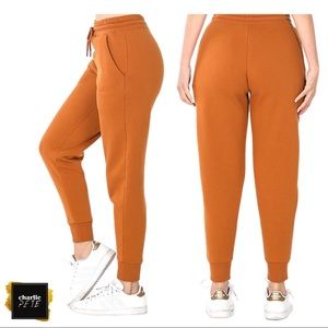 Almond Rust Sweatpants Joggers